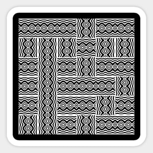 Geometric damask pattern Sticker